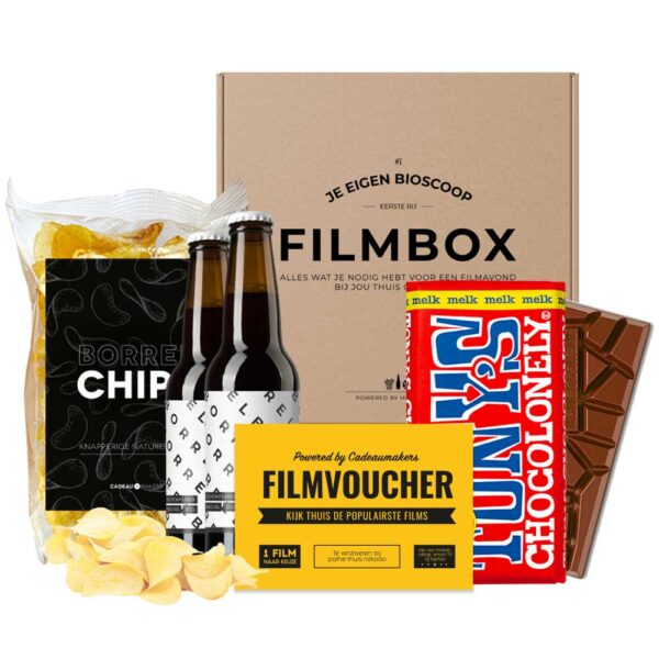Filmpakket chips en chocolade