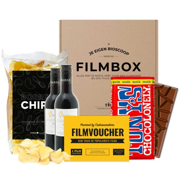 Filmpakket chips en chocolade