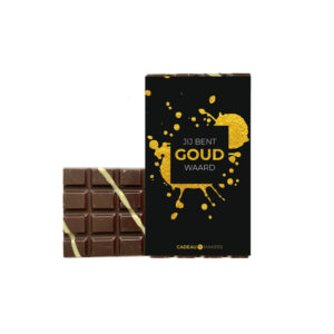 Jij bent goud waard chocoladereep