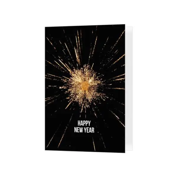 Kaart "Happy New Year" - met eigen tekst