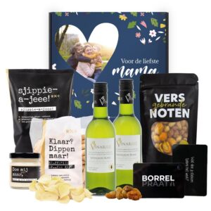 Borrelpakket met sleeve met eigen foto | Drankjes naar keuze