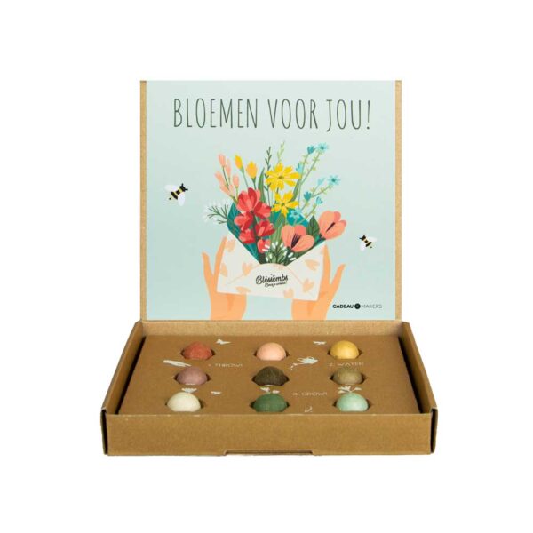 Zaadjes cadeau brievenbus zaaibommetjes