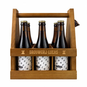 Draagtray bier | Gegraveerd met eigen tekst