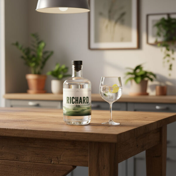 Gepersonaliseerde fles gin