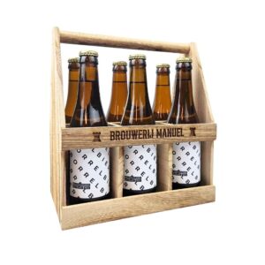 Draagtray bier | Gegraveerd met eigen tekst