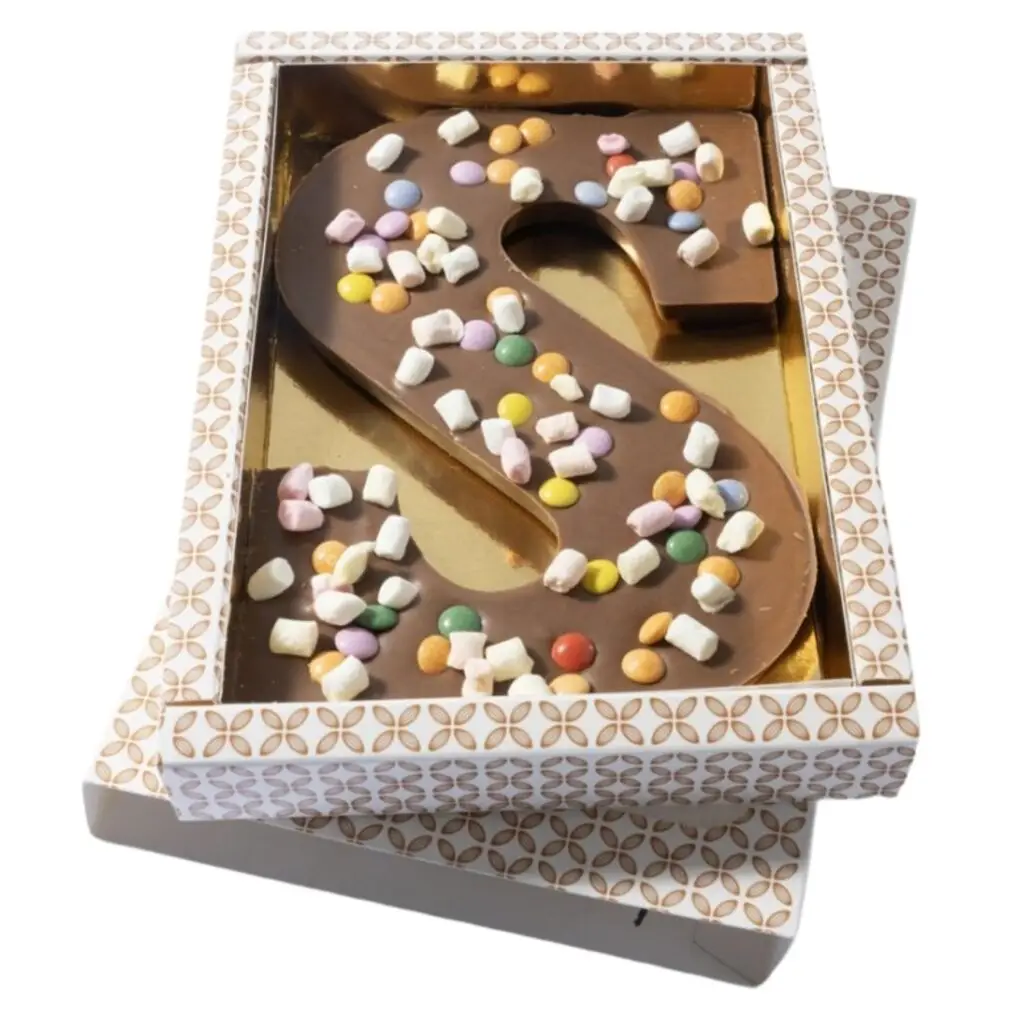 Chocoladeletter Confetti & Marshmellow