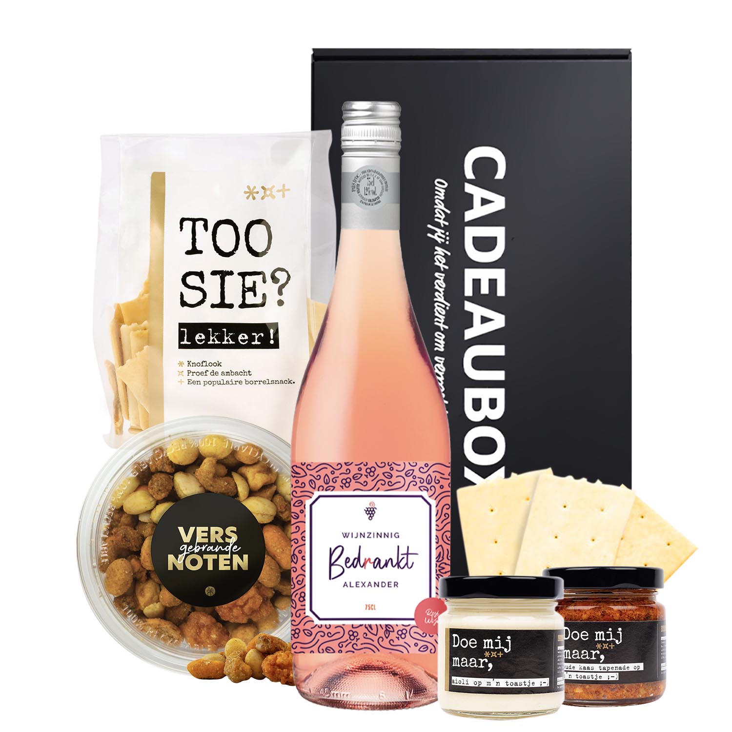 Gepersonaliseerde fles wijn met eigen etiket | Rood, wit of rosé - Afbeelding 16